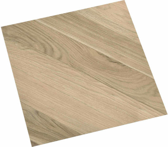 vidaXL Set Plastic Floor PVC with 55 Tiles 1.5mm M30.5xW30.5cm Brown