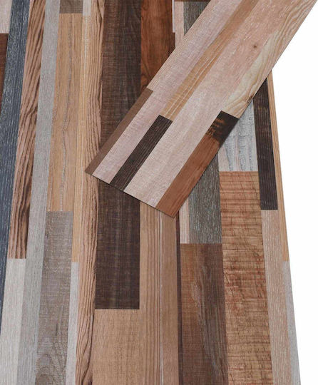 vidaXL Σετ Πλαστικό Δάπεδο PVC με 18 Πλακάκια 2mm Μ122.8xΠ23.8εκ.