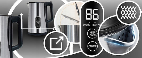 Βραστήρας 1.8lt 1800W Γκρι