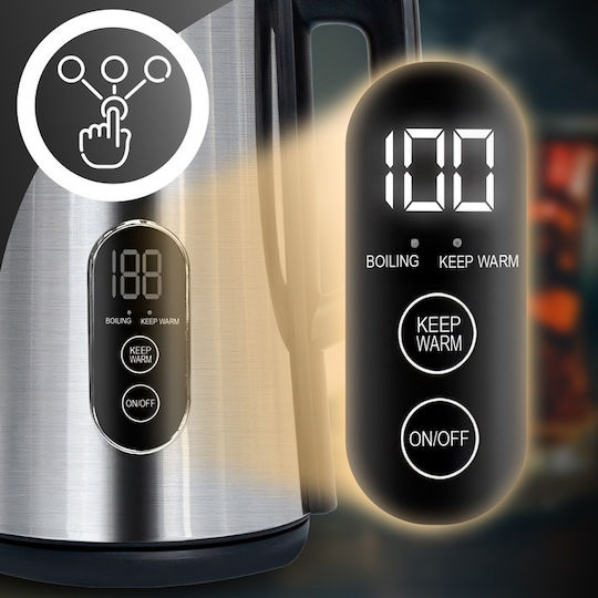 Βραστήρας 1.8lt 1800W Γκρι