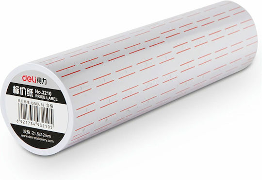 Deli Самозалепващи етикетни ролки 21.5x12мм 10бр