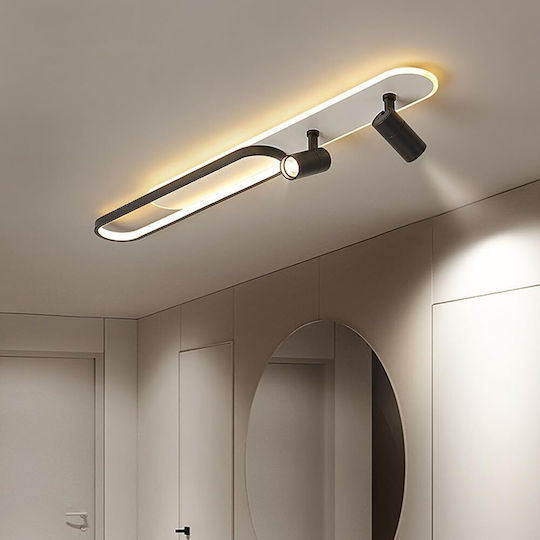 Alista Home Πλαφονιέρα Οροφής Μαύρη με Ενσωματωμένο LED