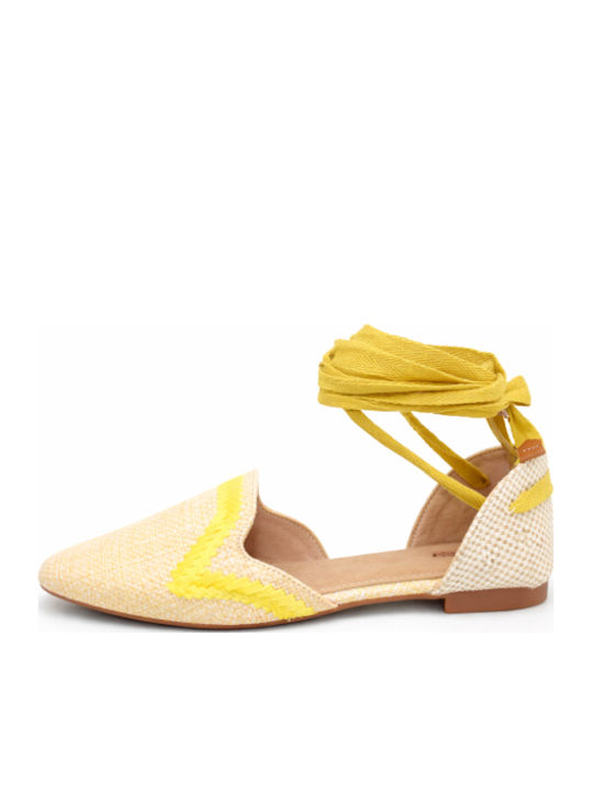 Fabric Women's Espadrilles In Yellow Colour SH-CD-2-26ES-KITRI