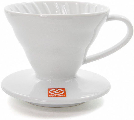 Hario Drip V60-02 Coffee Dripper Πλαστικό Λευκό