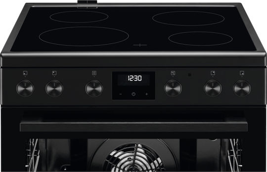 Electrolux Готварска печка 73лт с керамични котлони Ш59.6см. Черна
