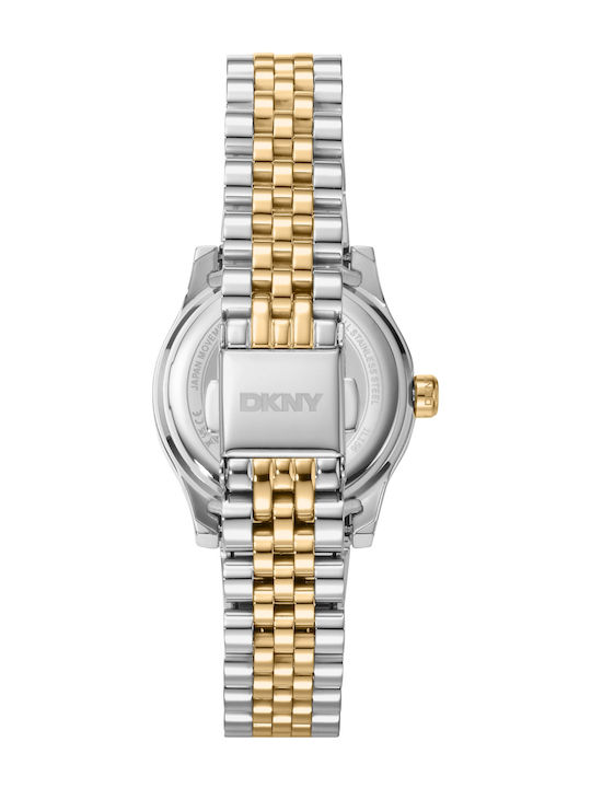 DKNY Womens Watch 28mm Battery with Gold Metal Bracelet