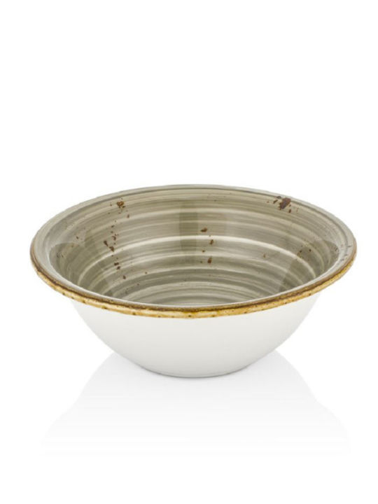 By Bone Supreme Salad Bowl Made Of Green Porcelain
