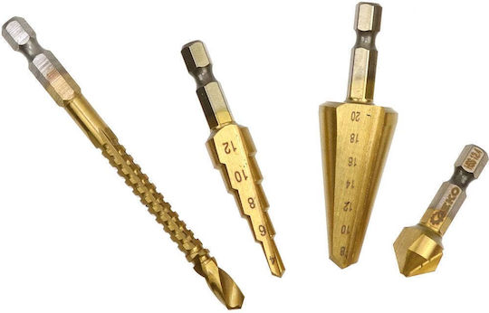 Universal Drill Bits Set Hex Handle 4pcs 50