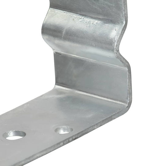 vidaXL Gartenzaunbedarf Post-Unterstützung aus Stahl 8x6x15cm 12 Stück Silber