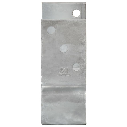 vidaXL Gartenzaunbedarf Post-Unterstützung aus Stahl 8x6x15cm 12 Stück Silber