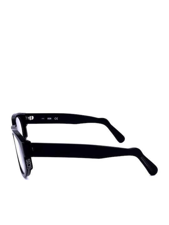 GCDS Unisex Sunglasses With Black Frame And Silver Mirror Lens GD0011 01X