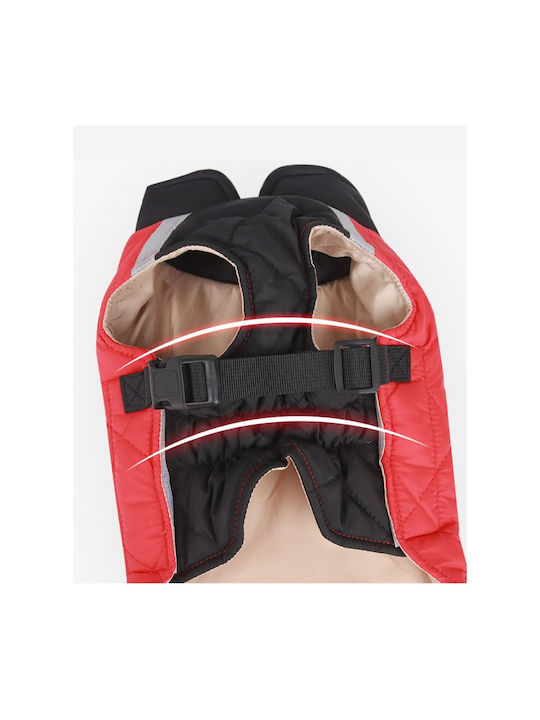 Haine pentru câini Red cu Lungimea Spateului 40 cm