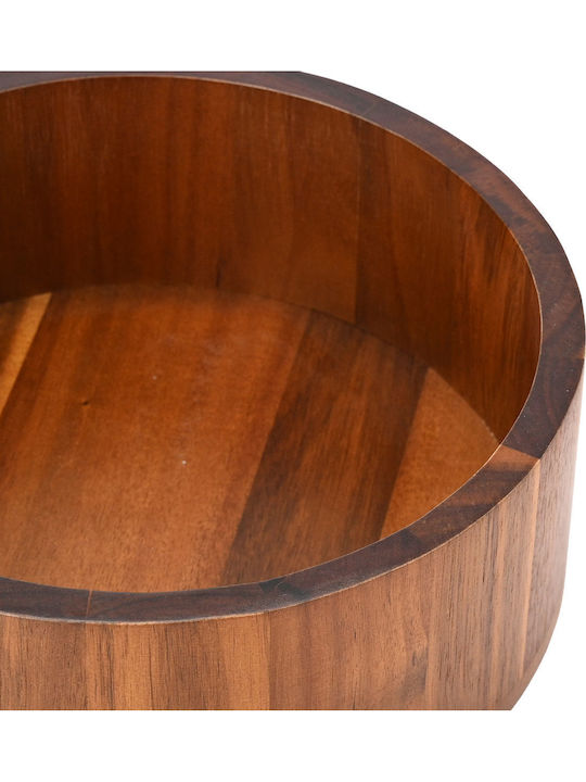 Estia Allure Wooden Brown Fruit Bowl 30x30x9.5cm