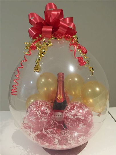 18'' Transparent Bubble Balloon Stuffed with Stars 25 Pcs
