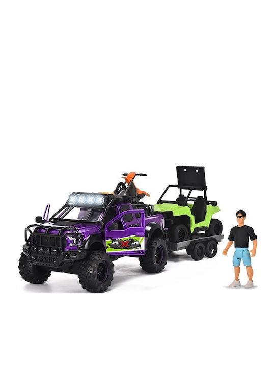 Dickie Toys 4x4 Anhänger LKW & 2 Fahrzeuge 203837019