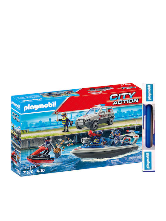 City Action Police Poscig On The Water Playmobil