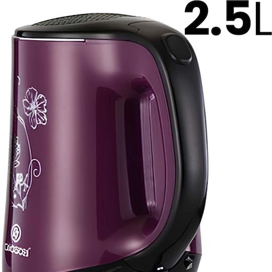 Avizar Fierbător Electric 2.5l 2000w Oprire Automată Indicator Luminos Mov