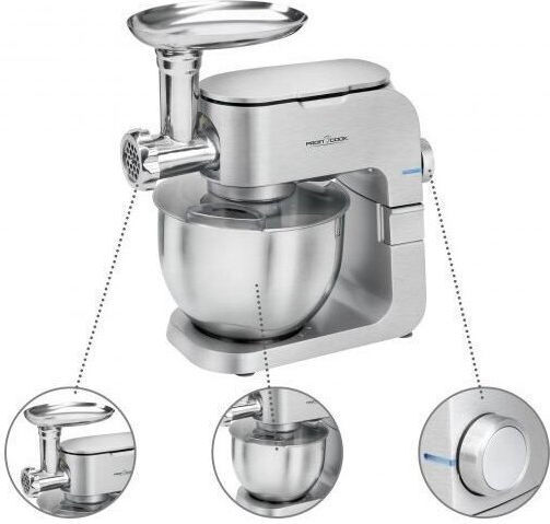 Profi Cook Mixer Planetar 1300W cu Bol Inox 6.5l