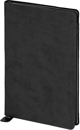 Flexy Pyrographic Leatherette Notebook Ruled Black