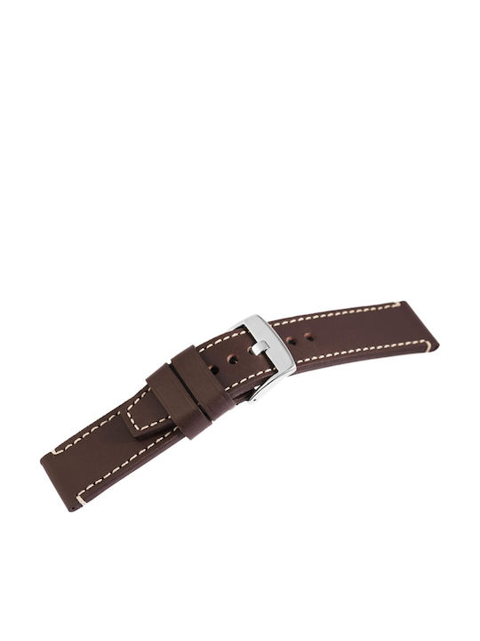 Steinmeister Δερμάτινο Λουράκι Καφέ 18mm