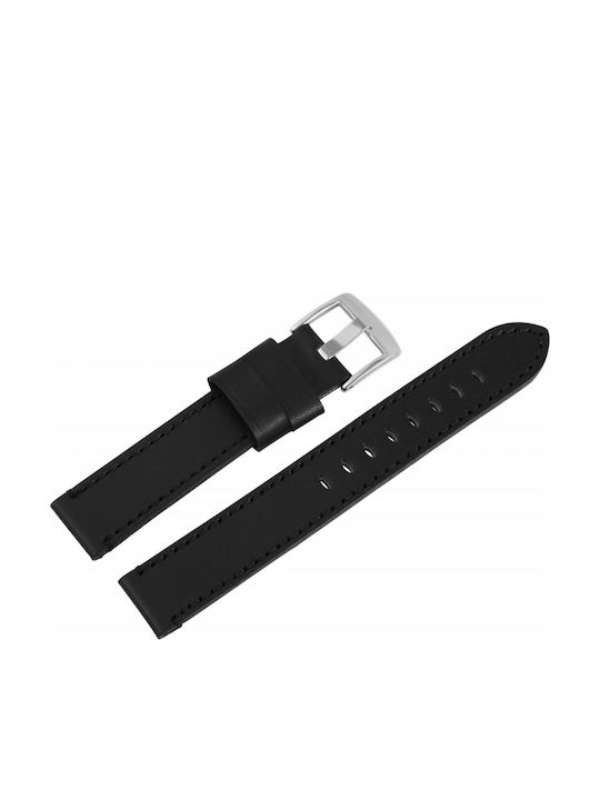 Steinmeister Leather Strap Black 24mm