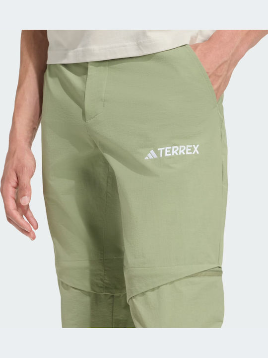 adidas Tex Ανδρικό Μακρύ Παντελόνι Πεζοπορίας Πράσινο