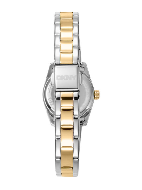 DKNY Mini Womens Watch 23mm Battery with Gold Metal Bracelet