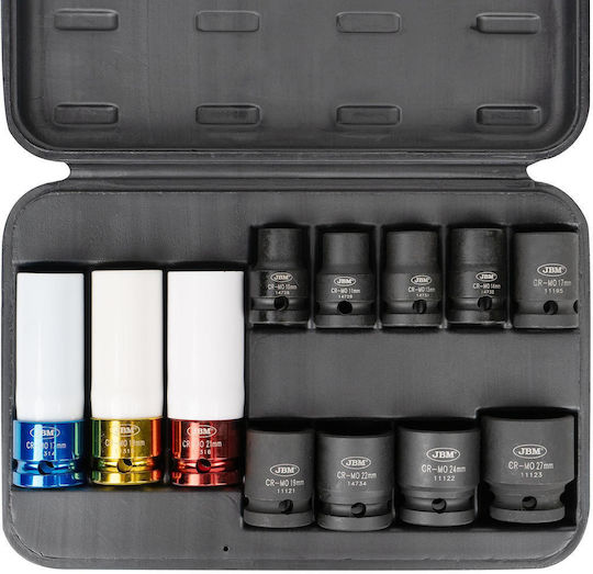 JBM Pneumatic Sockets Set 9 Pieces