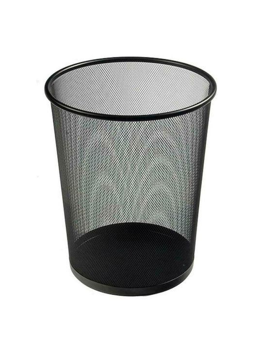 Deli Καλαθι Αχρηστων Μεταλλικο Φ29.5x24x34.3cm 16lt Μαυρο