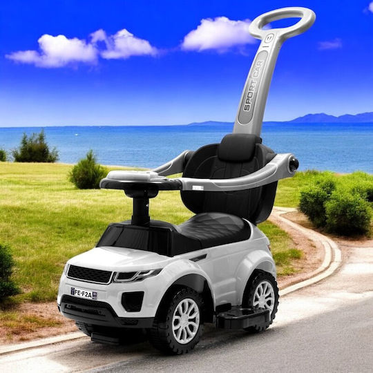 BabyMix Baby Ride On with Parental Handle for 36+ Months White