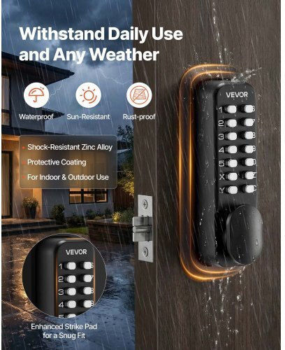Vevor Electronic Lock in Black Colour