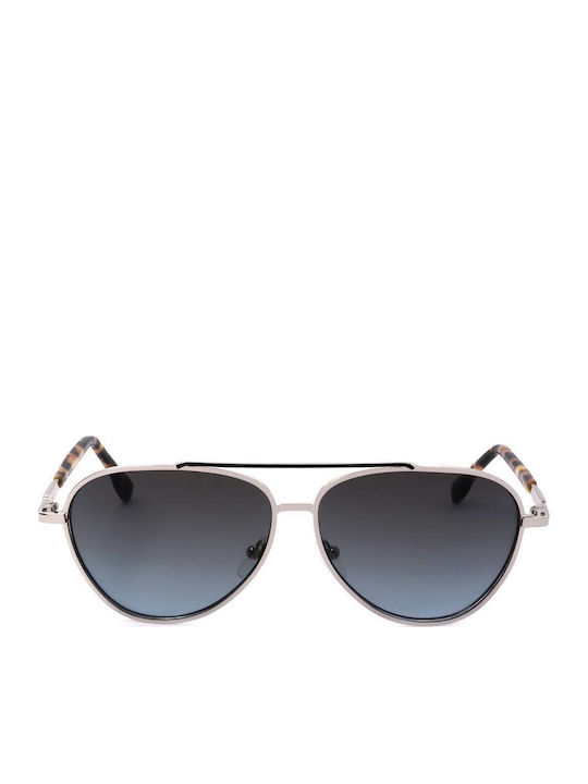 Karl Lagerfeld Unisex Sunglasses With Silver Metallic Frame KL344S-040