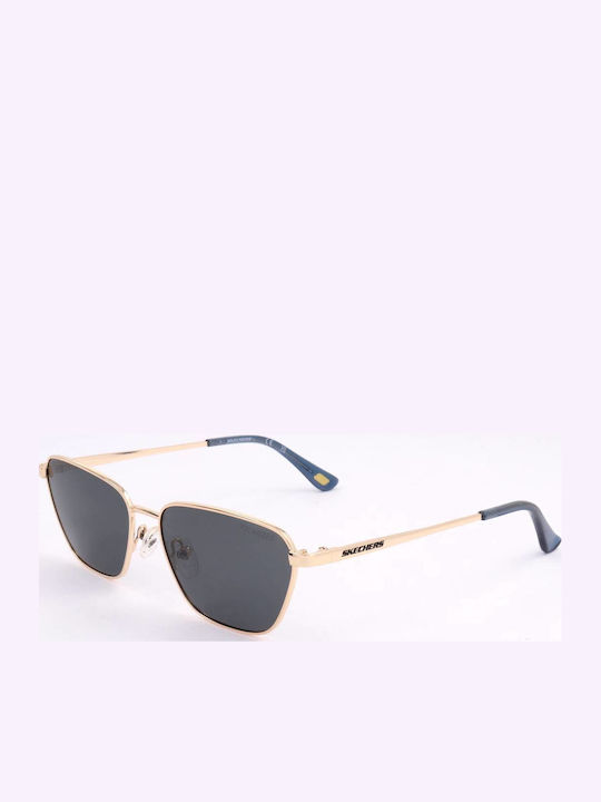 Skechers Men's Sunglasses with Silver Metal Frame and Blue Lens SE6272 5532D