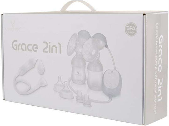 Cangaroo Grace Electric Double Breast Pump Battery Transparent 150ml