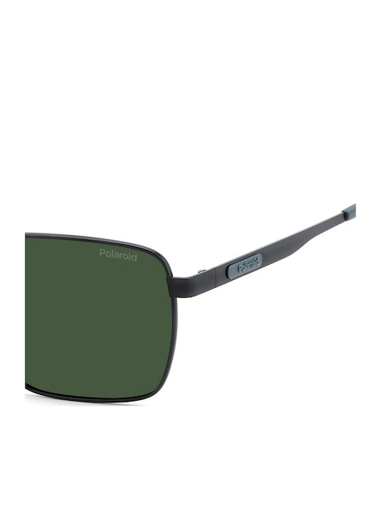 Polaroid Unisex Sunglasses with Black Metallic Frame and Black Lens PLD2171 G 124 UC