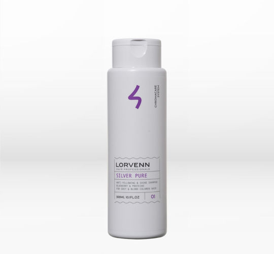 Lorvenn Silver Pure Shampoos Hydration & Shine for All Hair Types 300ml