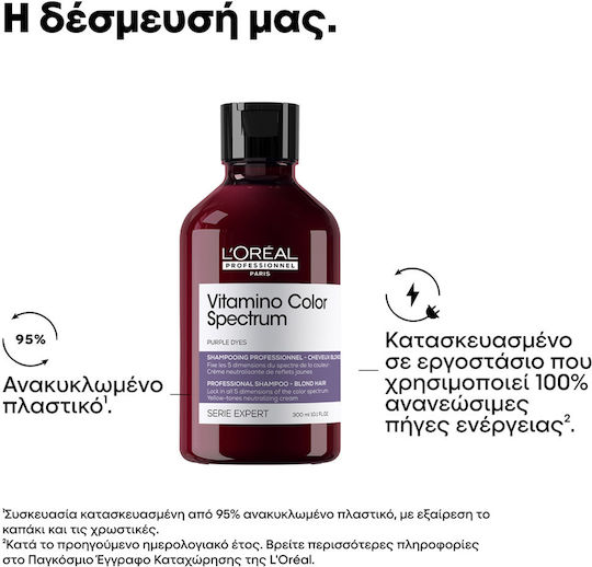 L'Oréal Professionnel Vitamino Shampoos Reconstruction/Nourishment & Shine for Coloured Hair 300ml