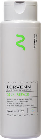 Lorvenn Lovernn Silk Repair Nutrition & Shine Σαμπουάν Αναδόμησης/Θρέψης & Λείανσης για Βαμμένα Μαλλιά 300ml