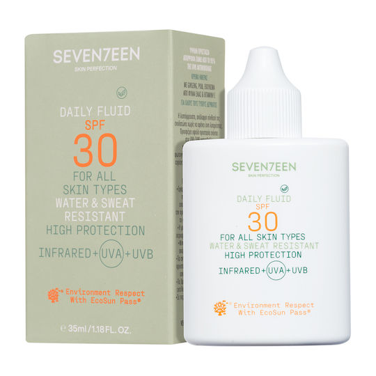 Seventeen Daily Fluid Loțiune Antisolară Waterproof Pentru Față SPF30 35ml