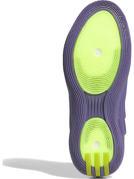 Harden Volume 10 Basketball Shoes Tech Purple / Core Black / Lucid Lemon