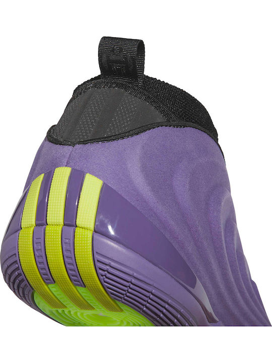 Harden Volume 10 Basketball Shoes Tech Purple / Core Black / Lucid Lemon