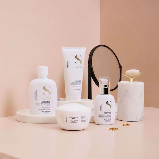 Alfaparf Milano Professional Semi Di Lino Diamond Extraordinary Leave In Conditioner Διατήρησης Χρώματος για Βαμμένα Μαλλιά 125ml