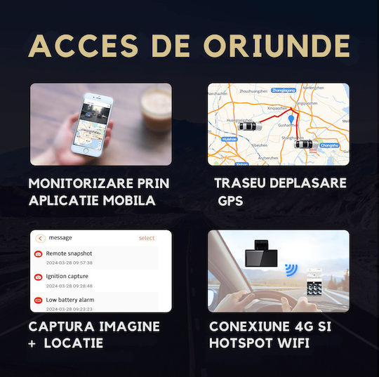 Taggo Taggo Autodigitale Videorekorder Für Auto 1440P Mit 3 Zoll Bildschirm WLAN GPS Und Rückfahrkamera