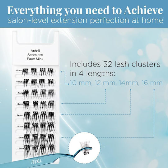 Ardell Gene False Seamless Blană Artificială De Nurcă Magnetice Gene False Pentru Sub Ochi Extensions 32 Bucăți