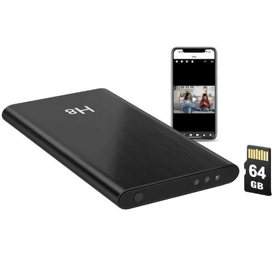 Cameră Ascunsă Baterie Externă Iuni H8 Full HD 64GB 5000mAh Wi-Fi Viziune Nocturnă Detectare Mișcare