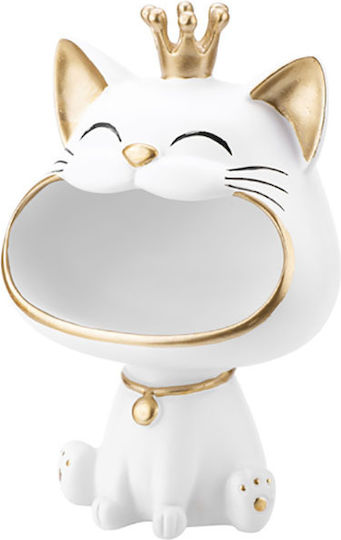 Techkidz Interior Decoration Model King Cat Large Smile White