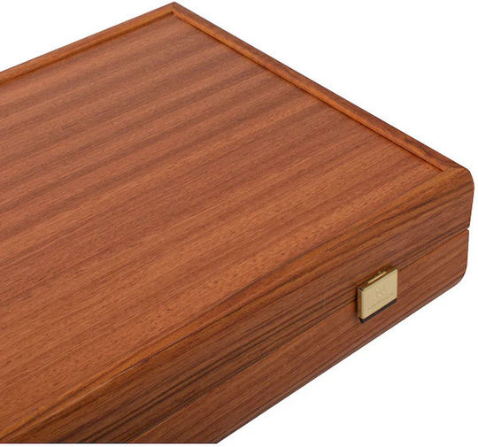Manopoulos Mahogany Χειροποίητο Τάβλι Ξύλινο Πούλια 48x48cm Tmm1blu