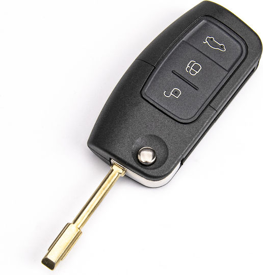 Car Key Shell with Fo21 Blade with 3 Buttons for Ford