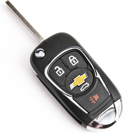 Калъф за Автомобилен Ключ с Острие с 4 Бутона за Chevrolet
