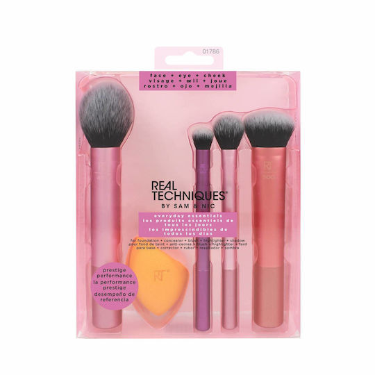 Σετ με Πινέλα Μακιγιάζ από Συνθετική Τρίχα Everyday Essentials 4τμχ